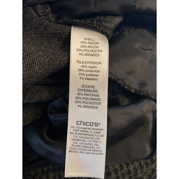 Anne Klein Skirt Women’s Size 14P Petite Grey Plaid Career Business Lined Ladies - Picture 8 of 8